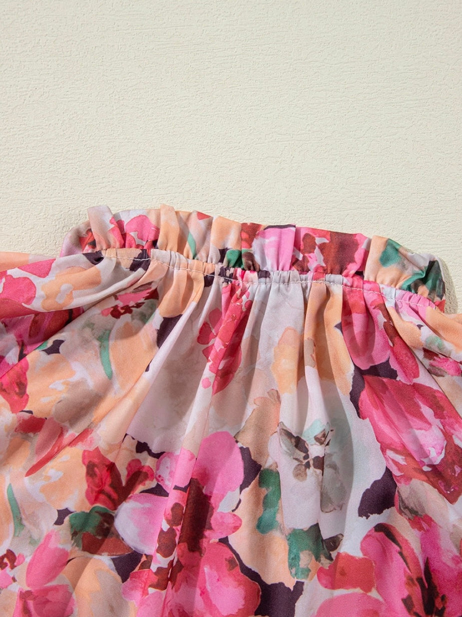 Floral Muse Ruffle Blouse