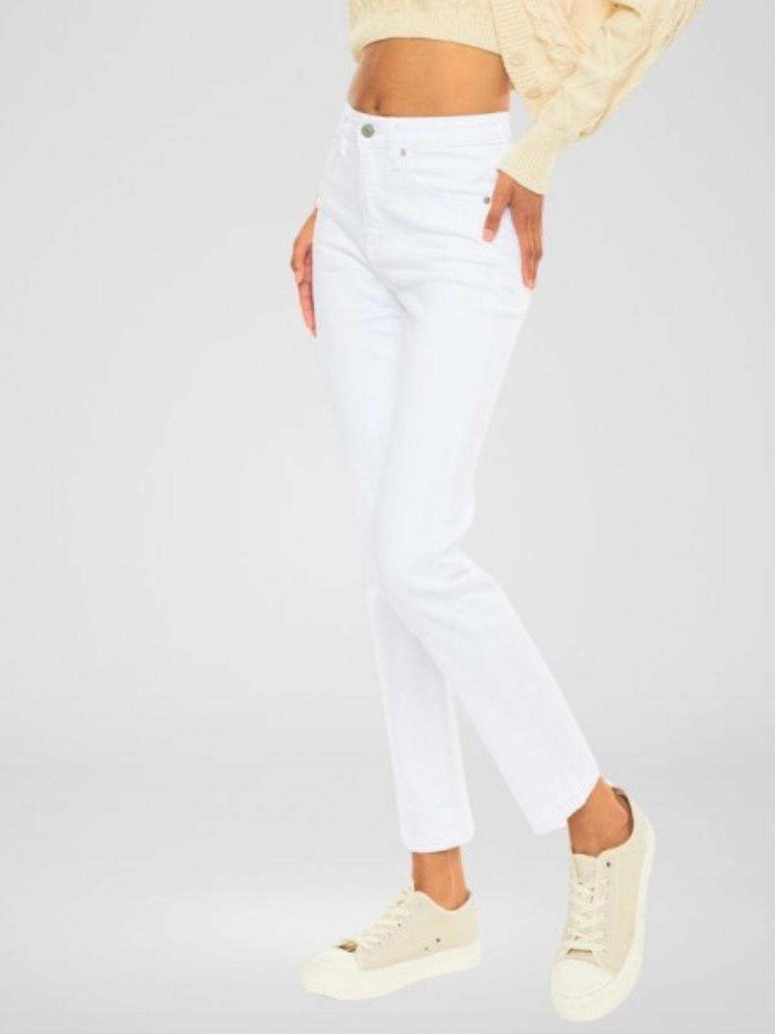 Kancan White Skinny Stretch Jeans