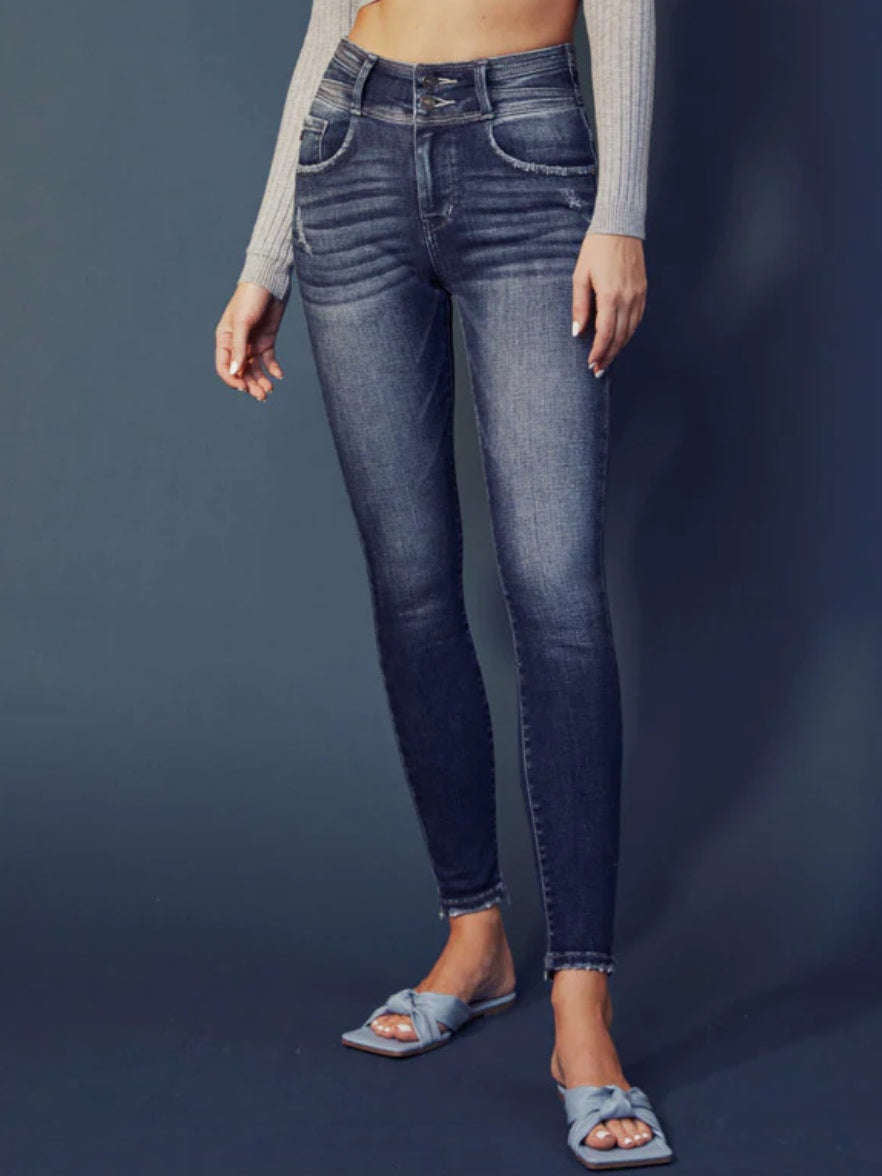 Valerie Double Button Skinny Kancan Jean