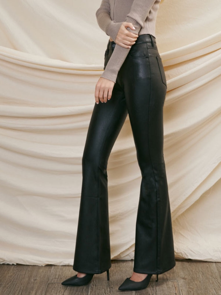 Keke Faux Leather Jeans