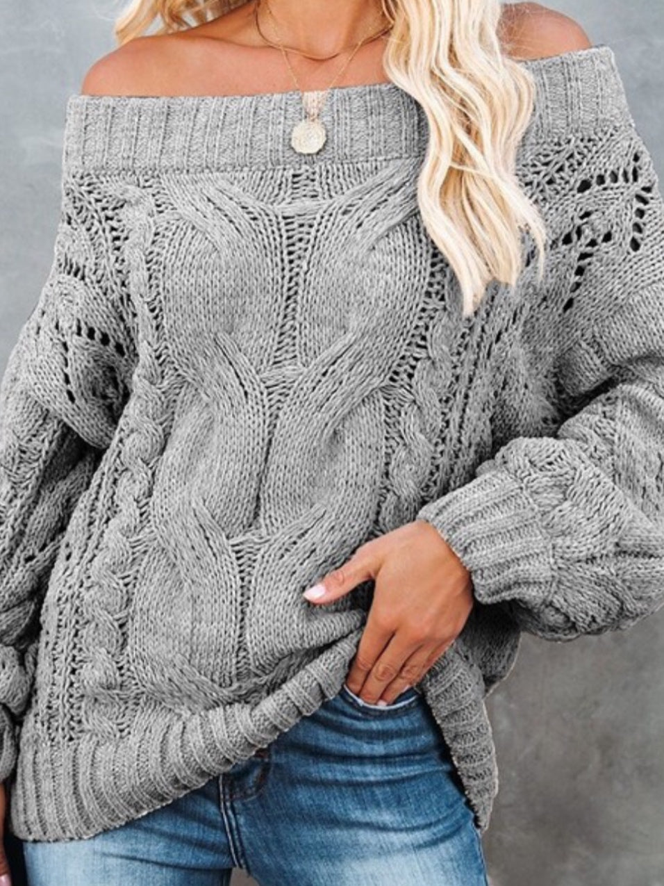 Erica Off The Shoulder Sweater