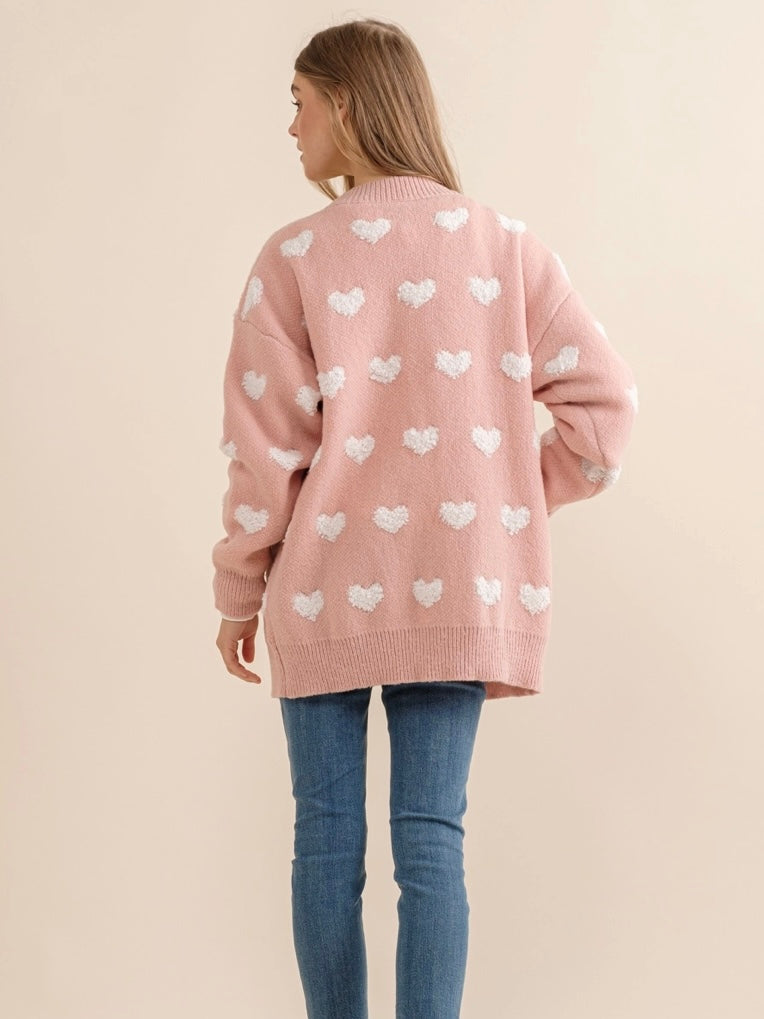 Heart All Over Cardigan