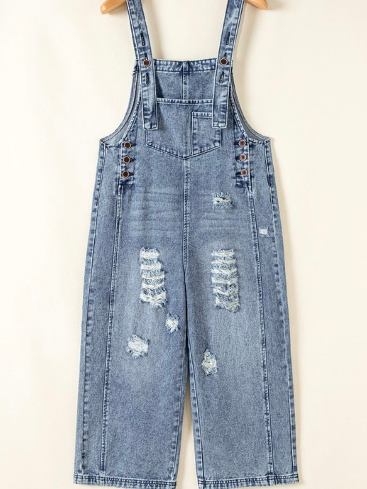 Beach Break Denim Overalls
