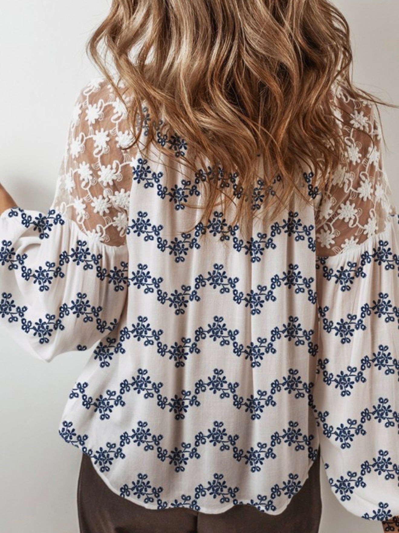 Indigo Bloom Blouse