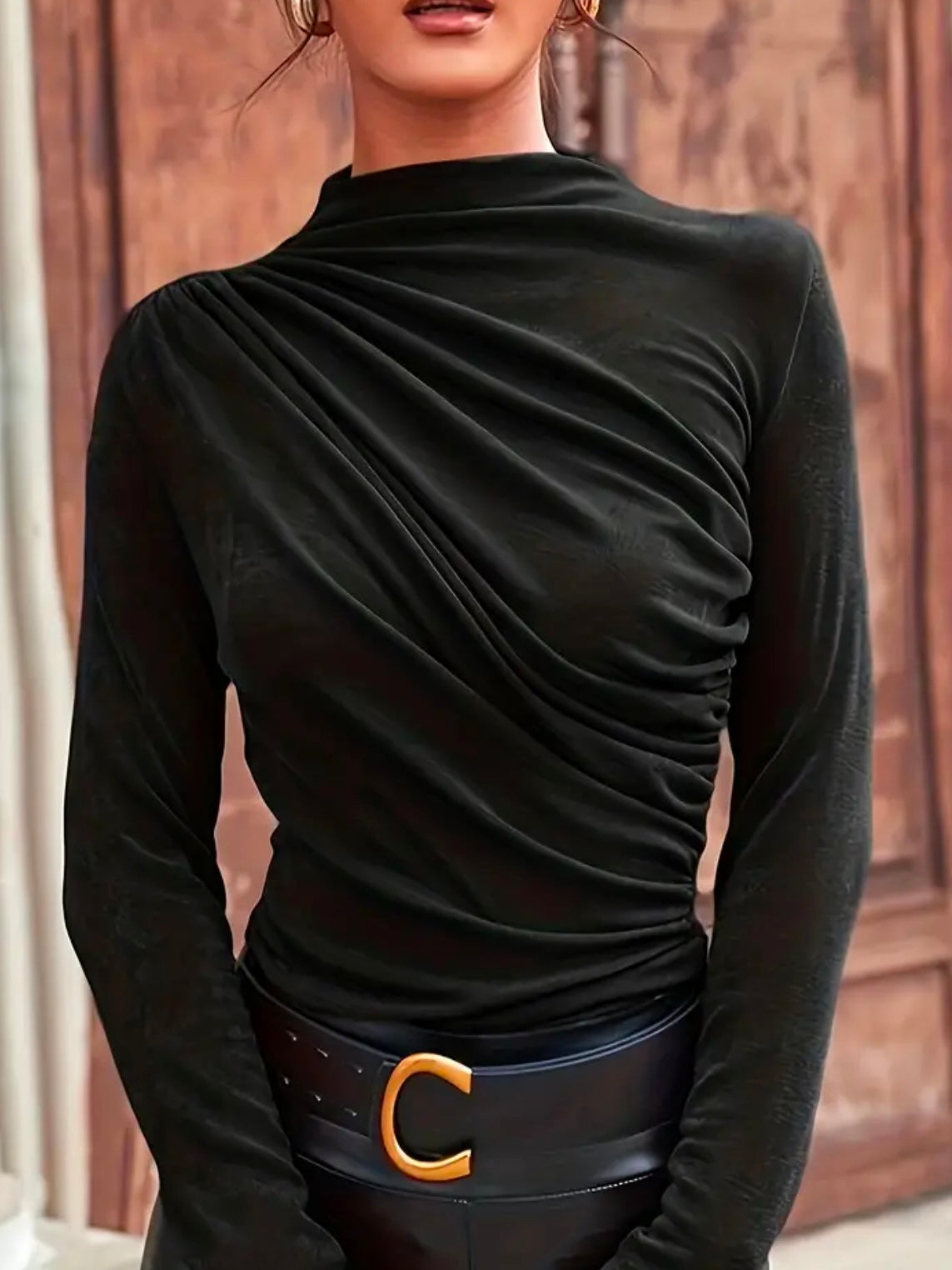 Sculpted Drape Top