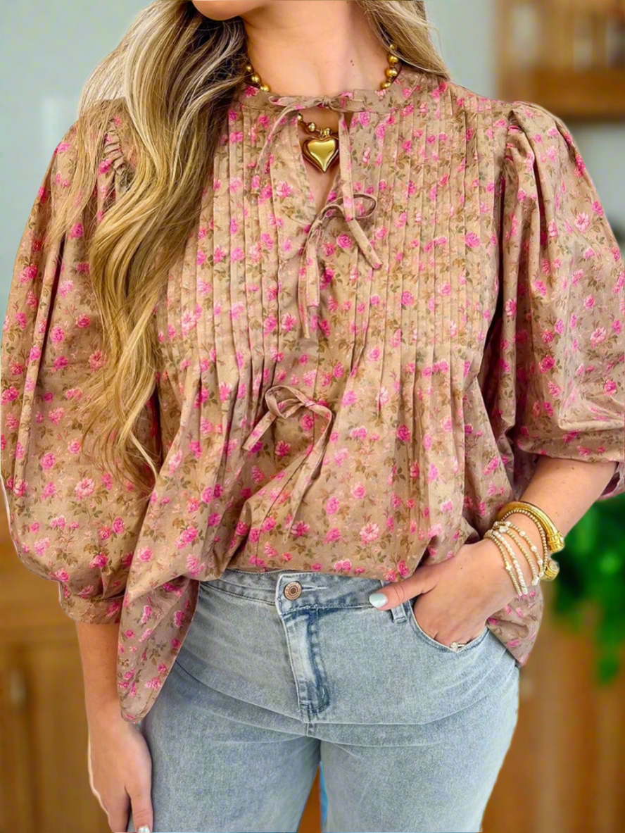 Tea Rose Tapestry Blouse