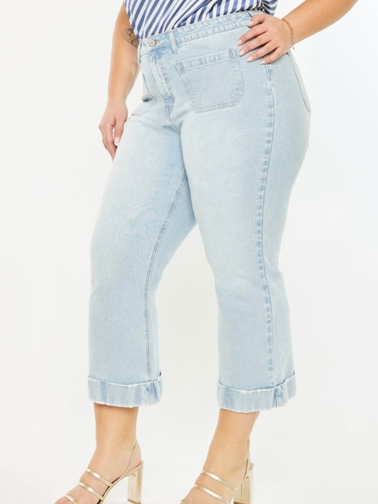 Double Pocket Crop Kancan Jeans