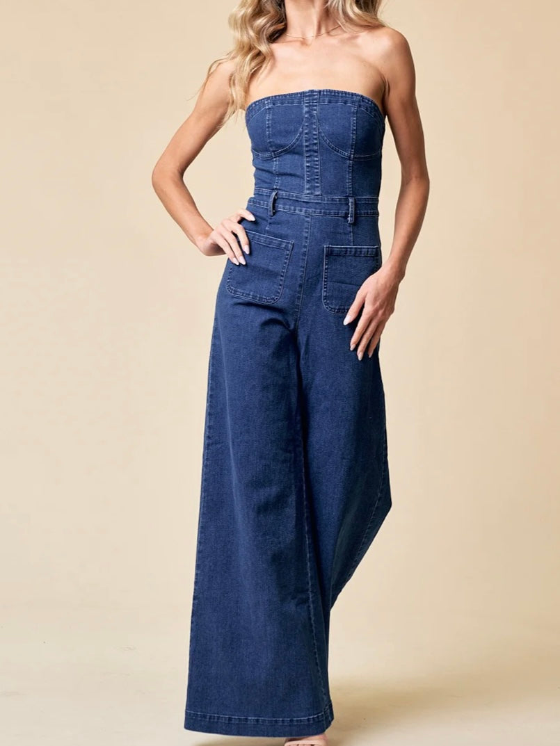 Desiree Denim Jumpsuit