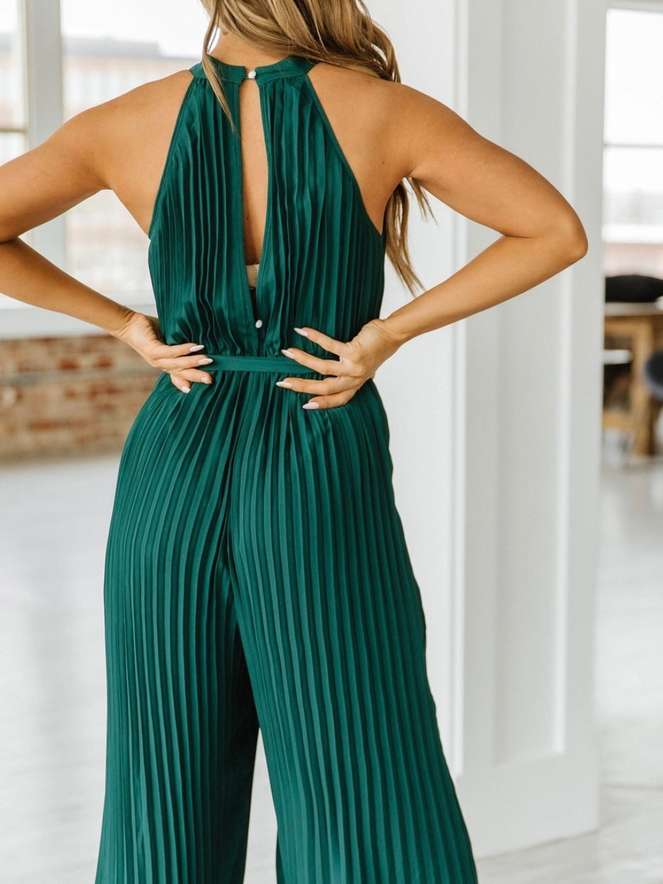 Pretty Please Pleated Jumpsuit