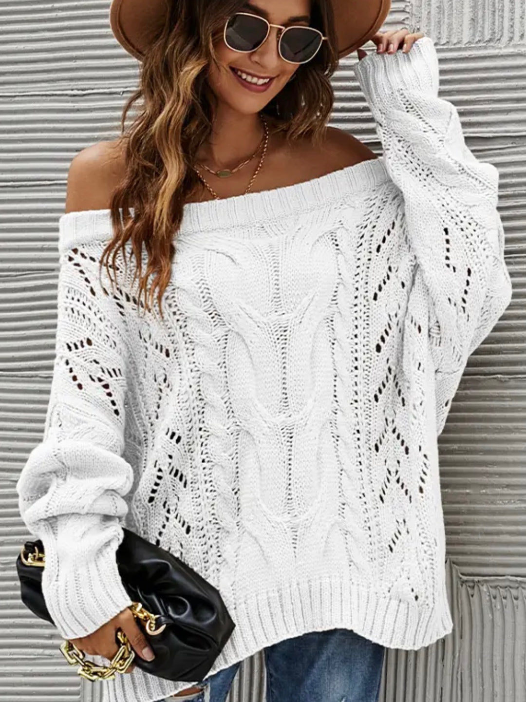 Erica Off The Shoulder Sweater
