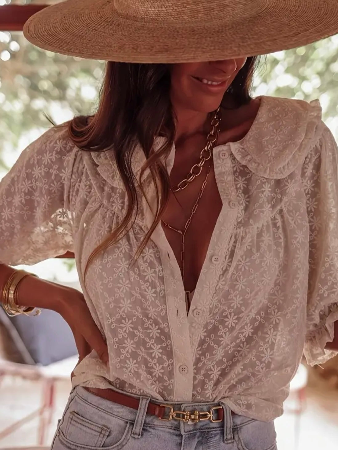 Daisy Whispers Lace Top