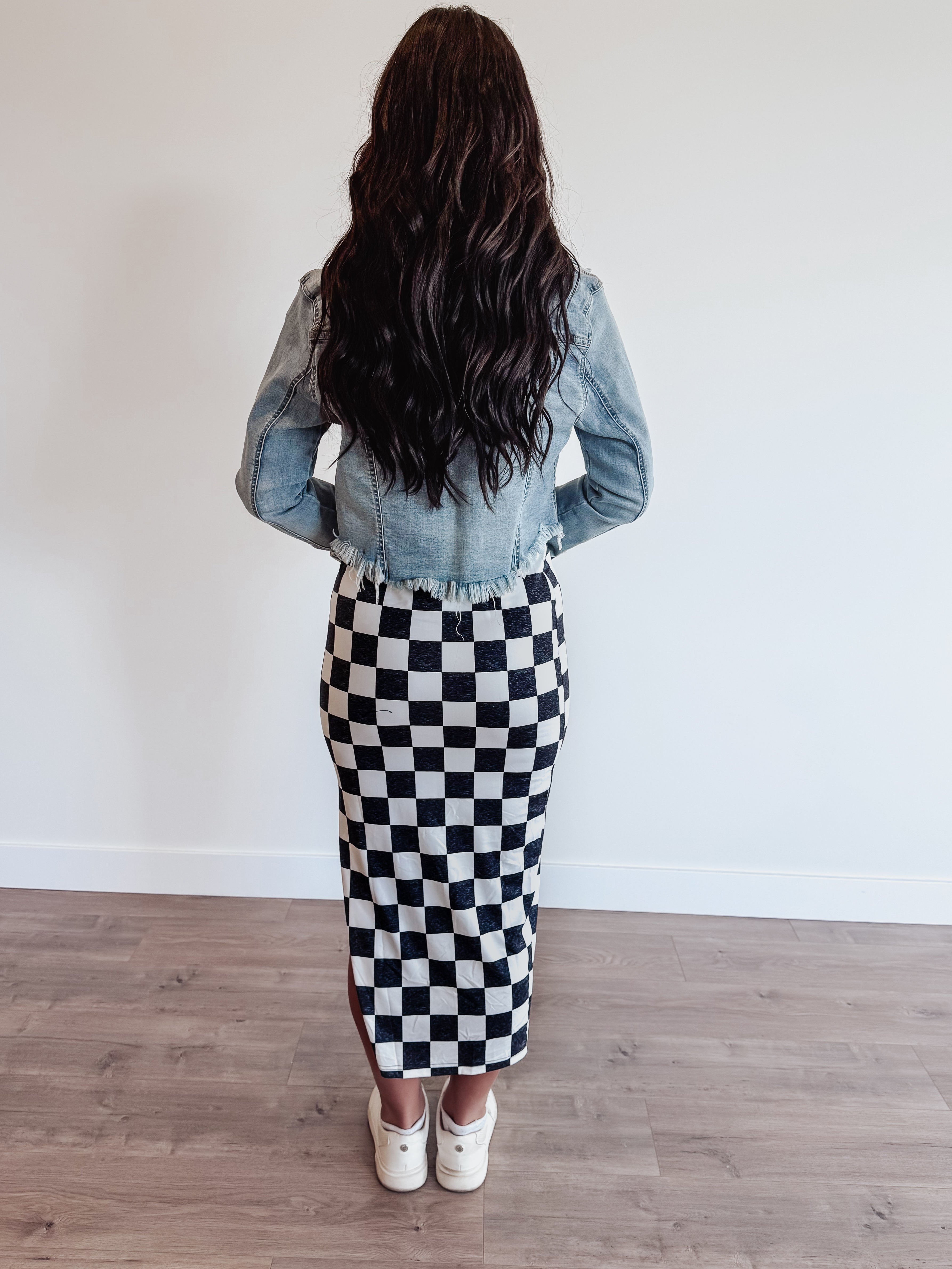 Checkmate Midi Skirt