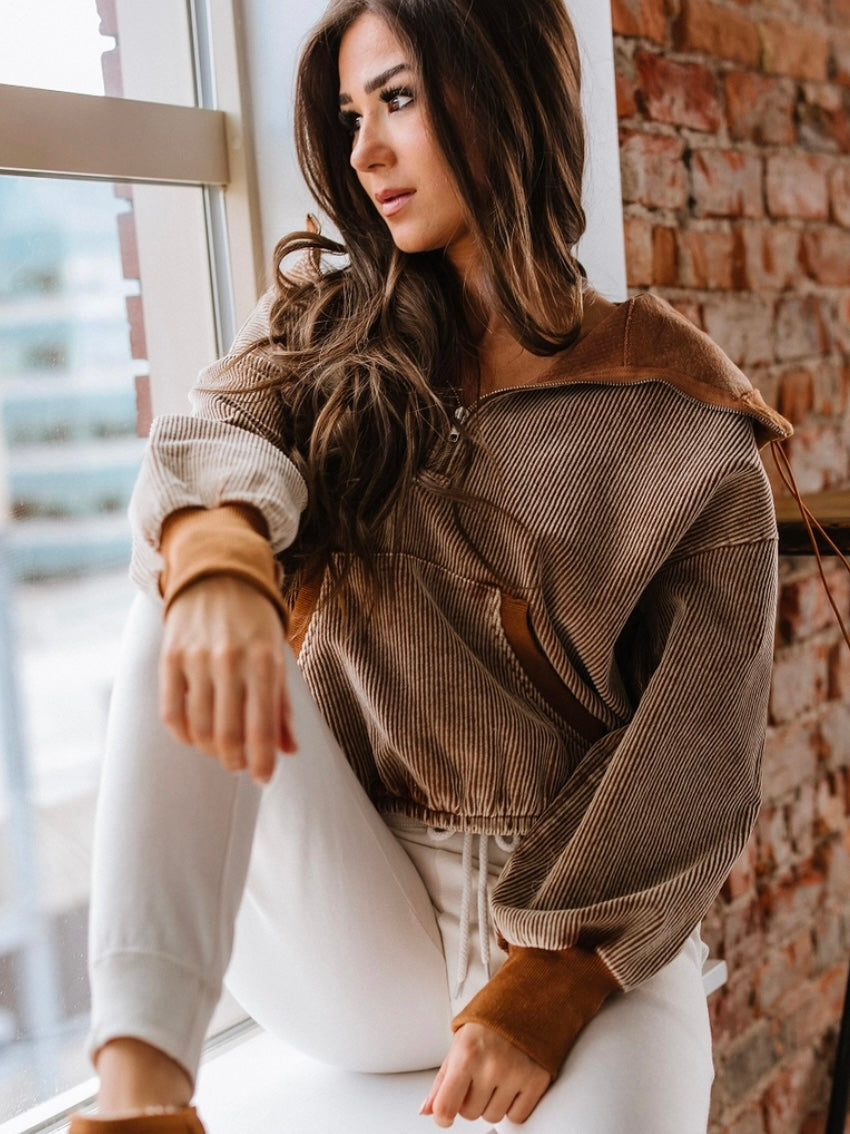 Amber Cord Hoodie