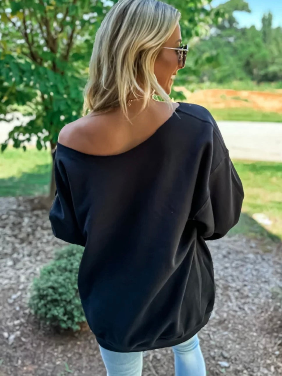 Expensive & Difficult Off Shoulder Sweatshirt