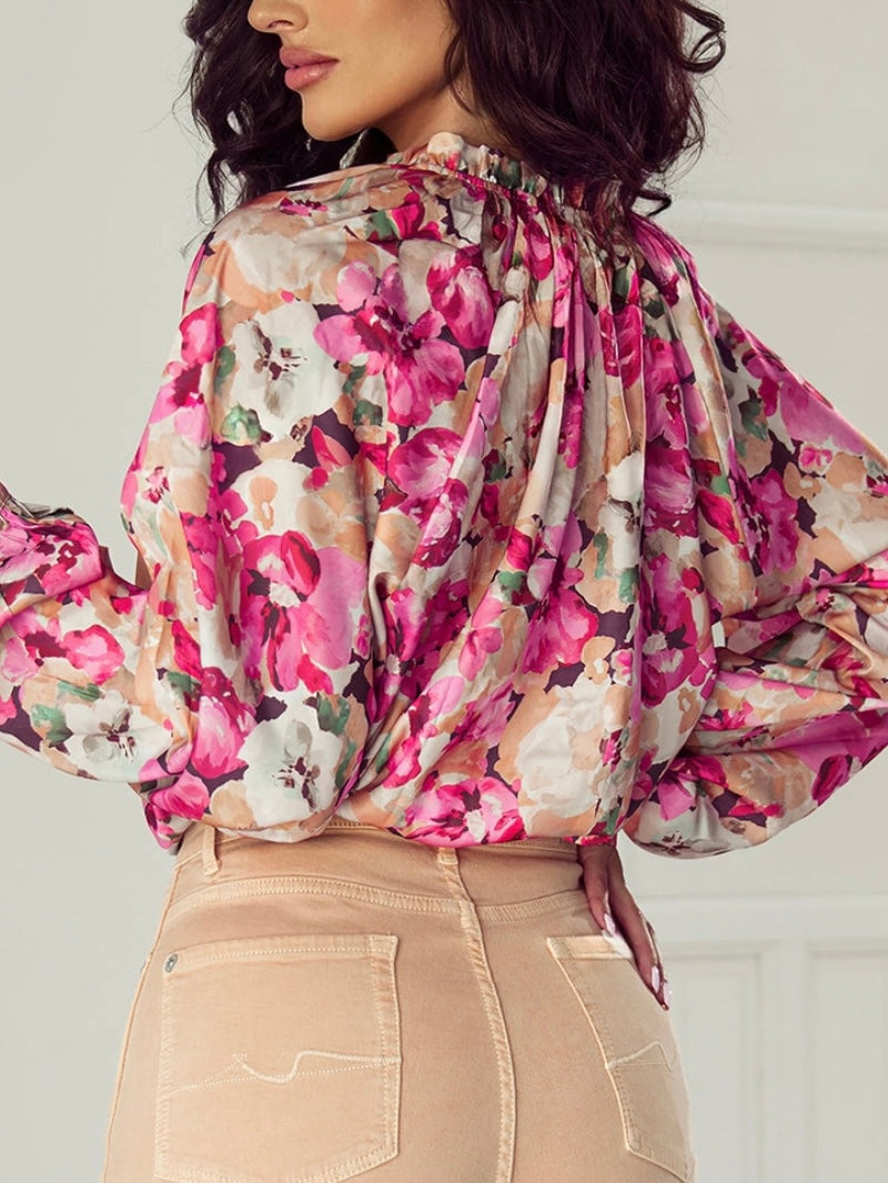 Floral Muse Ruffle Blouse