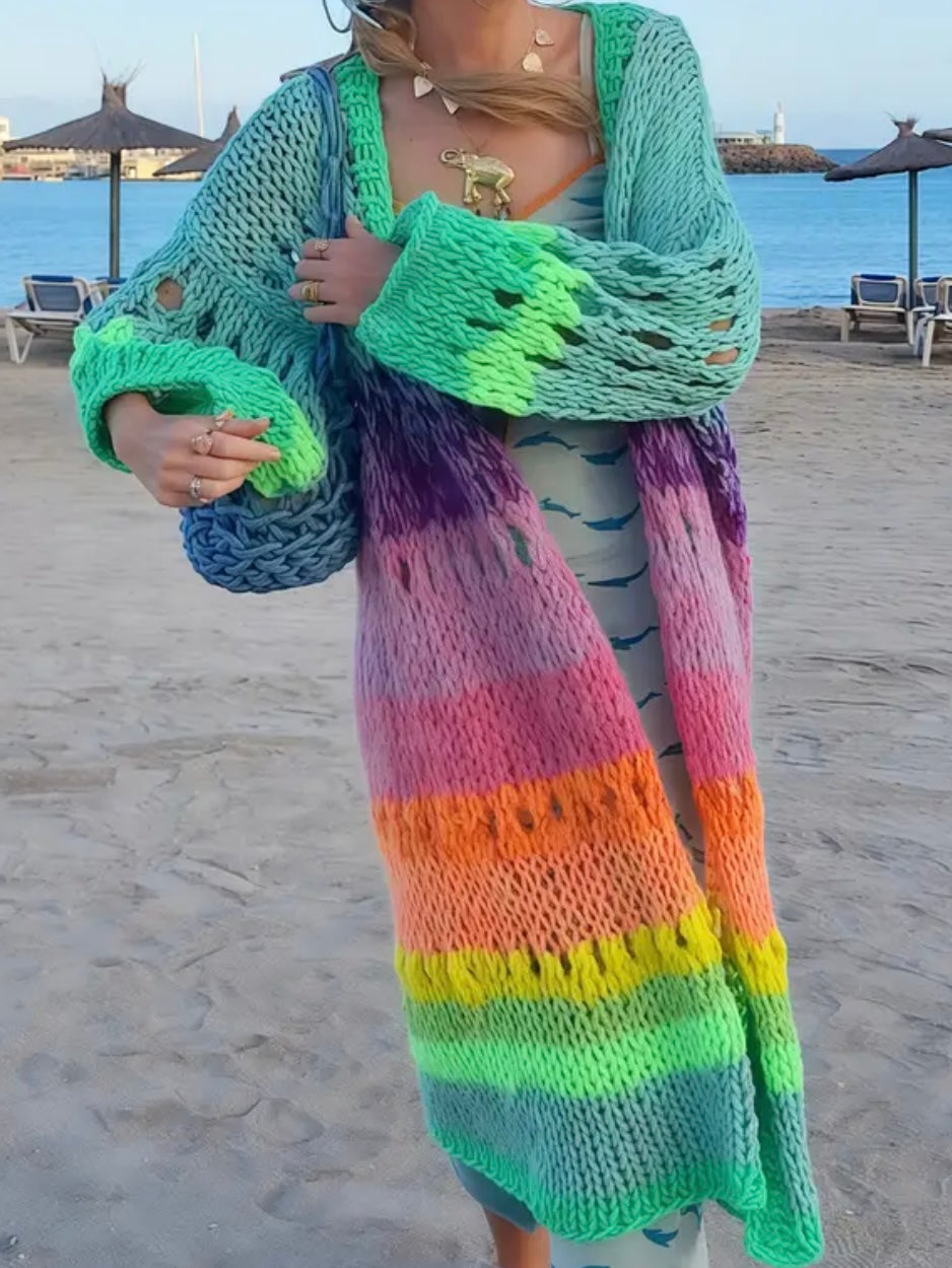 Boho Glow Knit Cardigan
