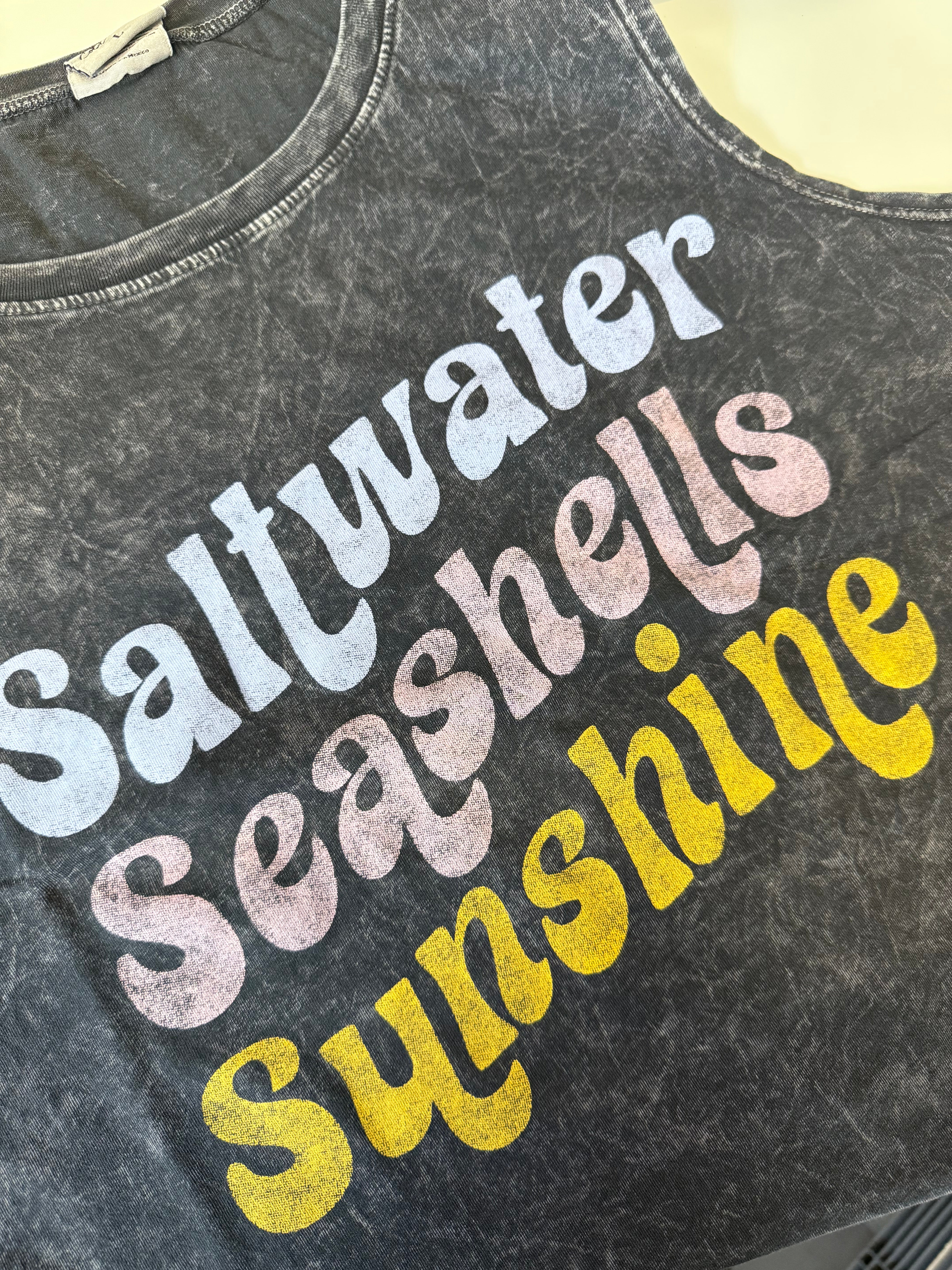 Saltwater Seashells Sunshine Tank Top