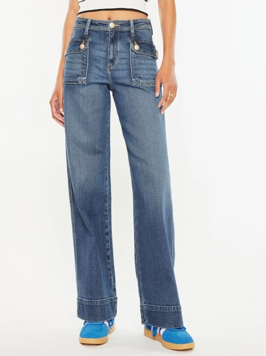 Full Utility Wide Leg Jeans