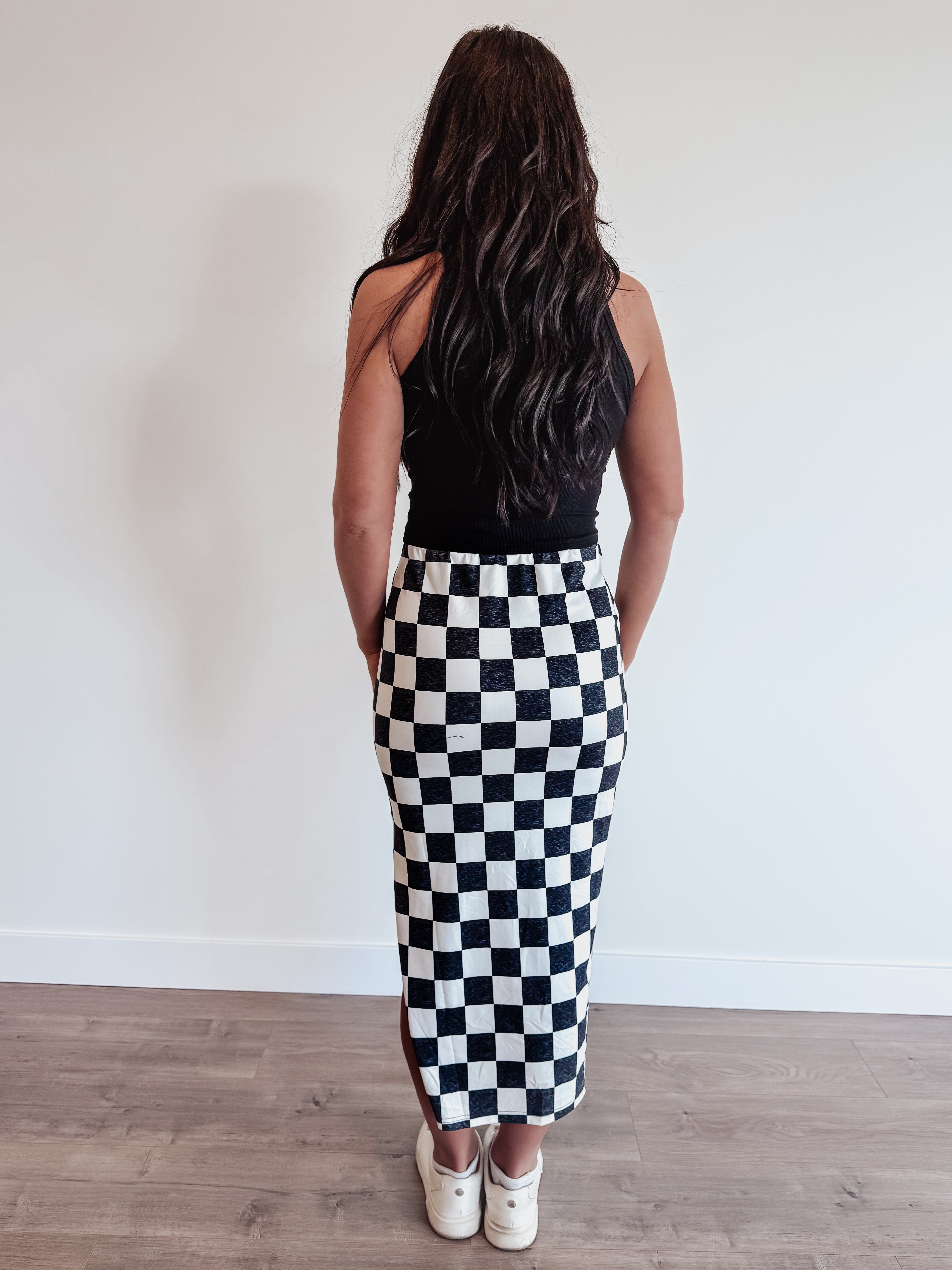 Checkmate Midi Skirt